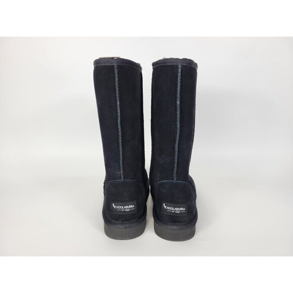 Koolaburra By Ugg Koola Tall Leather Mid Calf Boots Womens Size 5 Black 1017089 - Picture 4 of 12